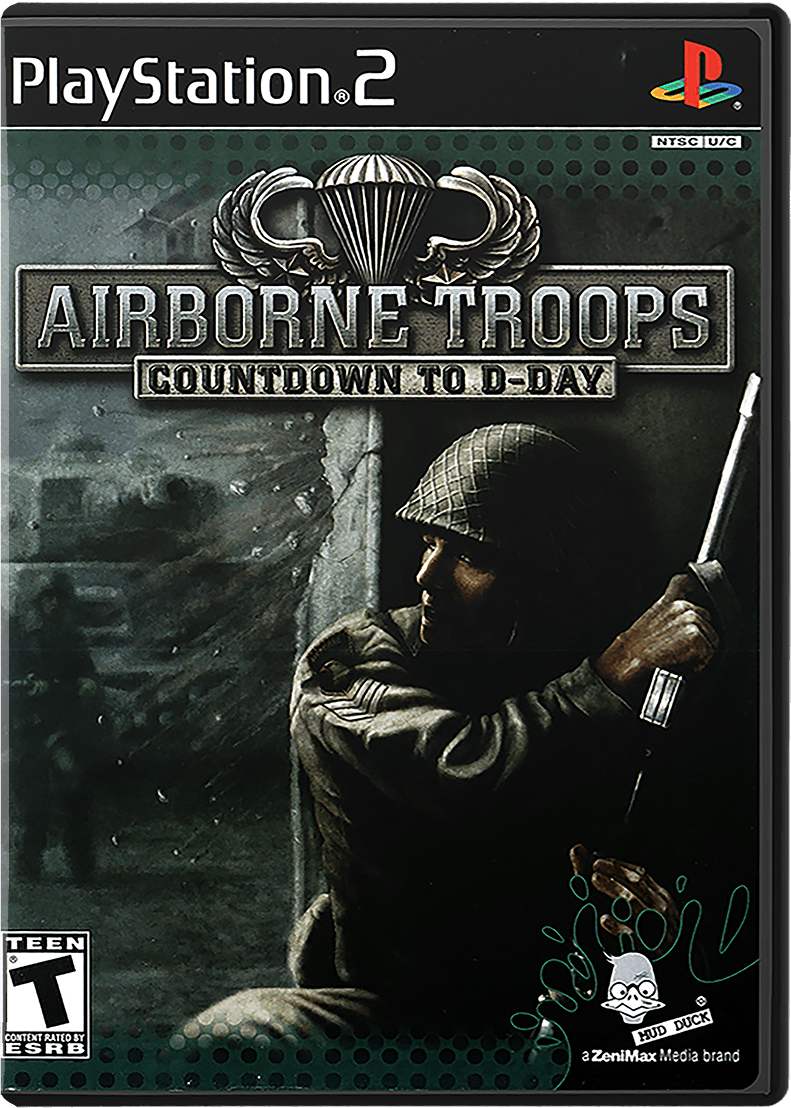 Airborne Troops Countdown to D-Day box art for Playstation 2